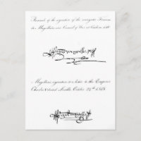 Zwei Beispiele für die Unterschrift