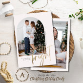 Zwei benutzerdefinierte Fotos - Heller Text rot - Einladung