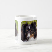 Zwei benutzerdefinierte Fotos mit rosa Namen Kaffeetasse (Mittel)