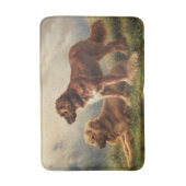 Zwei beobachtende Hunde Badematte (Vorderseite Vertikal)