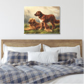 Zwei beobachtende Hunde Leinwanddruck (Insitu (Schlafzimmer))