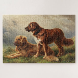Zwei beobachtende Hunde Puzzle