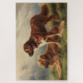 Zwei beobachtende Hunde Puzzle (Vertikal)