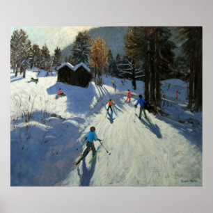 Zwei Berghütten Pleney Morzine Poster