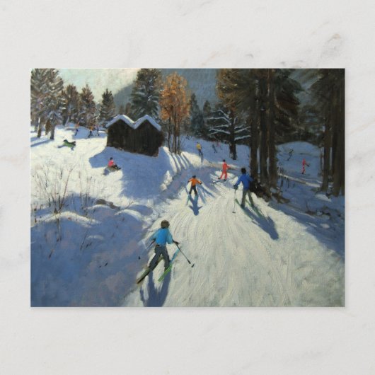 Zwei Berghütten Pleney Morzine Postkarte (Vorderseite)