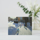Zwei Berghütten Pleney Morzine Postkarte (Stehend Vorderseite)