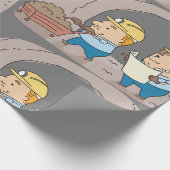 Zwei Bergleute Geschenkpapier (Ecke)