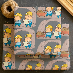 Zwei Bergleute Geschenkpapier