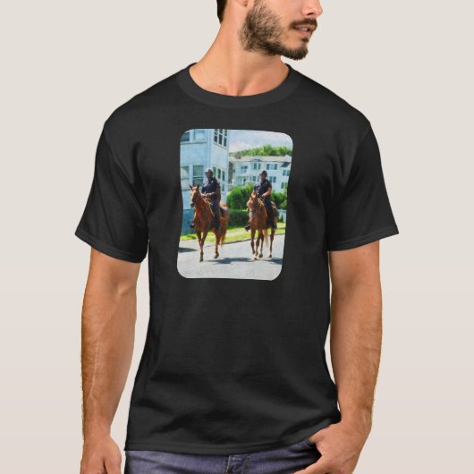 Zwei berittene Polizei T-Shirt (Vorderseite)