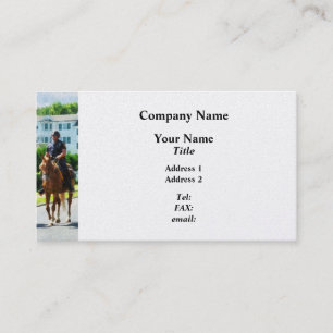 Zwei berittene Polizisten - Platin-Oberfläche Visitenkarte