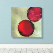 Zwei Berries Leinwanddruck (Insitu (Holzboden))