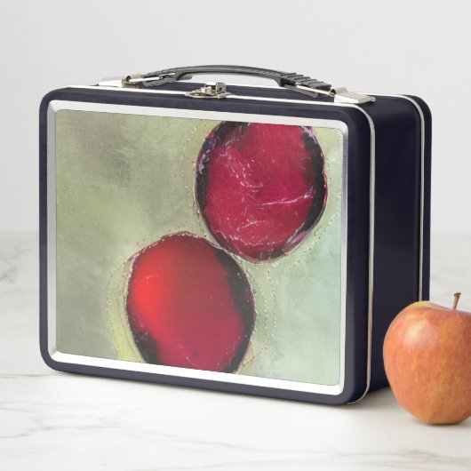 Zwei Berries Metall Brotdose (Beispiel)