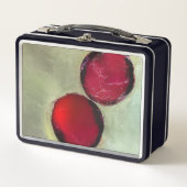 Zwei Berries Metall Brotdose (Vorderseite)