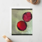 Zwei Berries Mitteilungskarte (Vorderseite/Rückseite Beispiel)