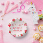 Zwei Berry Sweet Babies Strawberry Twin Baby Dusch Pappteller (Party)