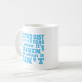 Zwei beste Zeiten für den Fischfang Kaffeetasse (Vorderseite Links)