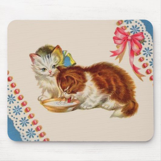 zwei bezaubernde Kätzchen Mousepad (Vorne)