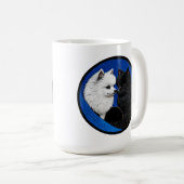 Zwei bezaubernde Spitzhunde Kaffeetasse (VorderseiteRechts)