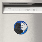 Zwei bezaubernde Spitzhunde Magnet (In Situ (Geschirrspüler))