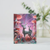 Zwei bezaubernde Wildhirsche Postkarte (Stehend Vorderseite)