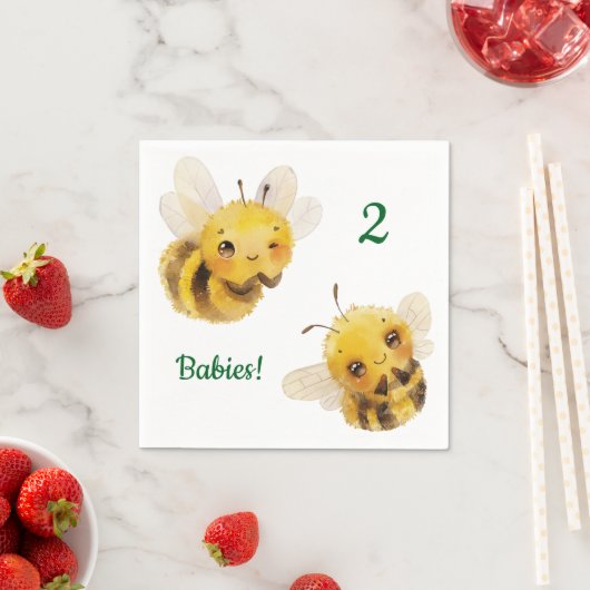 Zwei Bienen Napkins Serviette (Beispiel)