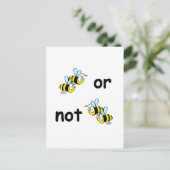 Zwei Bienen oder nicht zwei Bienen Postkarte (Stehend Vorderseite)