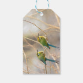 Zwei Bienenfresser Geschenkanhänger (Rückseite)