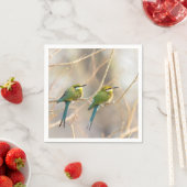 Zwei Bienenfresser Serviette (Beispiel)