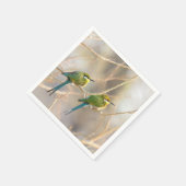 Zwei Bienenfresser Serviette (Ecke)
