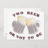 zwei Bier Postkarte (Vorne/Hinten)