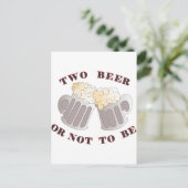 zwei Bier Postkarte (Stehend Vorderseite)