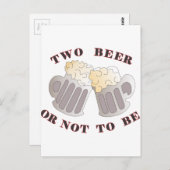 zwei Bier Postkarte (Vorne/Hinten)