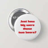 Zwei Biere Button (Vorne & Hinten)