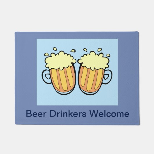 Zwei Biere Fußmatte (Vorderseite)