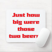 Zwei Biere Mousepad (Mit Mouse)