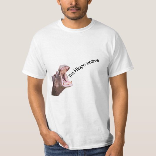 Zwei Big Mouth Hippo-T - Shirt (Vorderseite)