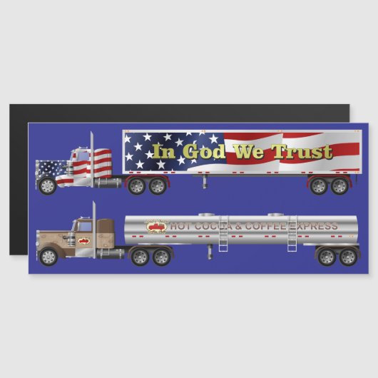 Zwei Big Rigs Magnet (Vorne/Hinten)