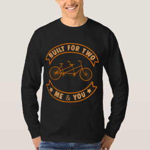 Zwei Bike Tandem Fahrrad Fahrrad fahren gebaut T-Shirt