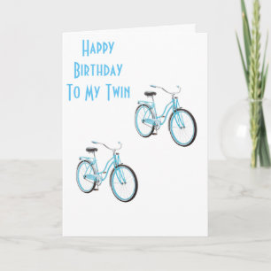 ZWEI BIKEN FÜR MEINE "TWIN" MIT DOPPELEN WÜNSCHEN  KARTE