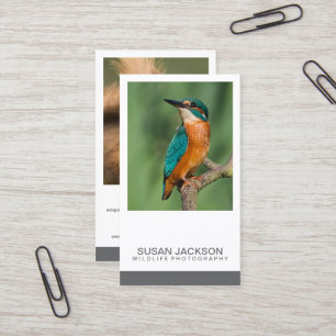 Zwei Bild-Fotografie-Visitenkarte Visitenkarte