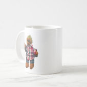 Zwei Bild Ker'D Flanell-Shirt-Tasse Kaffeetasse (Vorderseite Links)