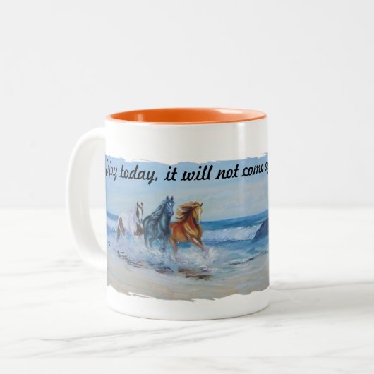 Zwei Bild-Tasse Zweifarbige Tasse (Vorderseite Links)