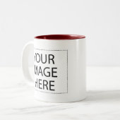Zwei-Bild-Vorlage für die Tasse (Vorderseite Links)