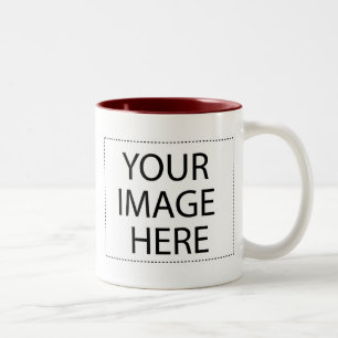 Zwei-Bild-Vorlage für die Tasse