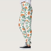 Zwei Bilder von floralen Leggings zeigen  (Links)