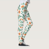 Zwei Bilder von floralen Leggings zeigen  (Rechts)