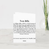 Zwei Bills - Karte (Rückseite)