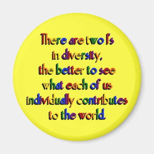 Zwei bin ich im Diversity Magnet (Vorne)
