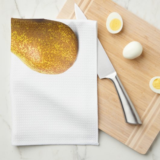 Zwei Birnen Küchentuch (Viertel Falte)