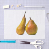 Zwei Birnen Seidenpapier (Handwerk)